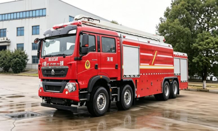 Sinotruk Howo 21m Elevating Platform Fire Truck detail view 3