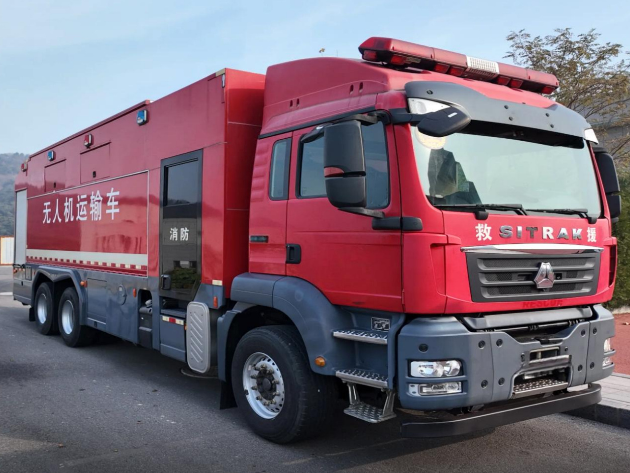 Sinotruk HOWO 6×4 Fire Drone Transport Truck product view